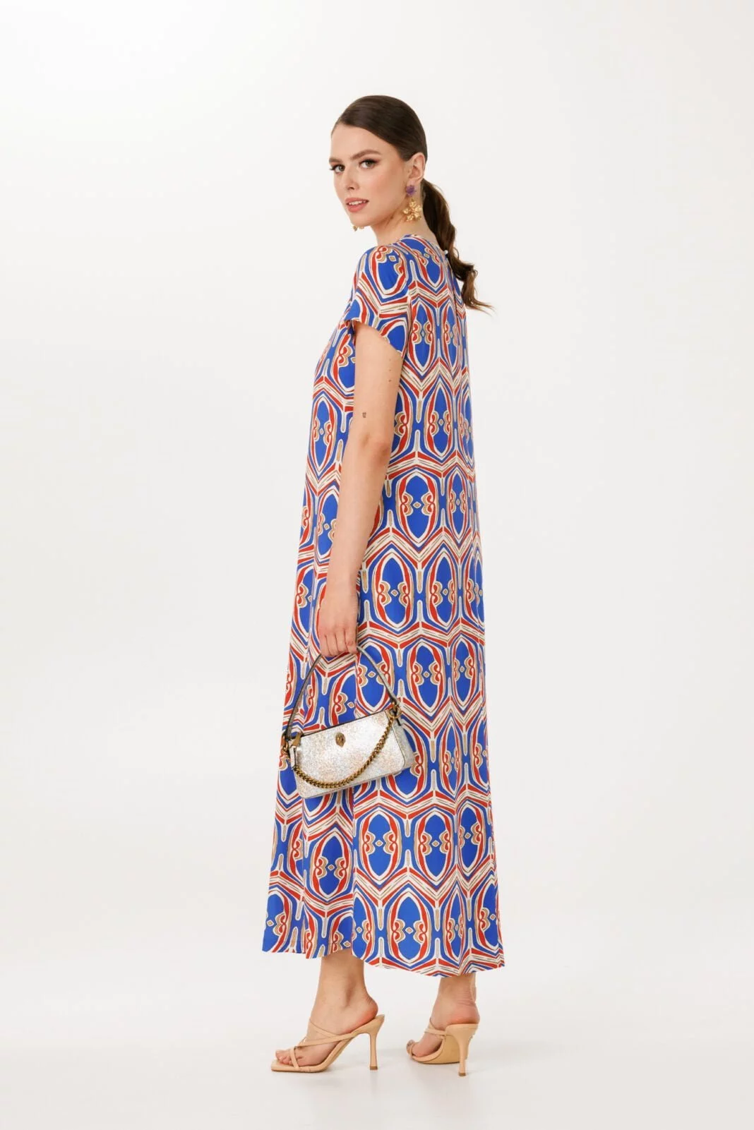 Elegant Moroccan Kaftan Dress - Maxi Length Splendor for Vacation and Evening Soirees